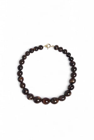 Brown Ketting met kralen