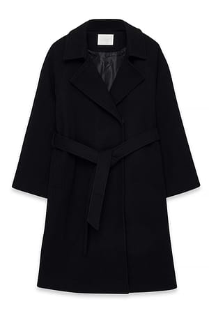 Black Belted Coat
