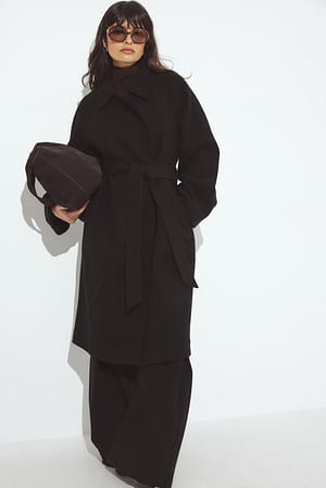 Black Belted Coat