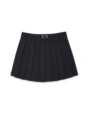 Black Minirok met riem