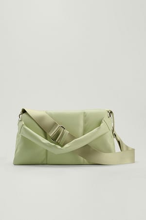 Aloe Wash Big Padded Stitch Detail Bag