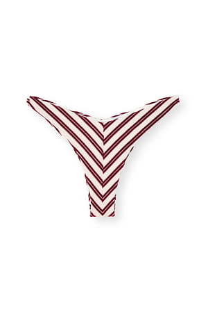 Red/White Stripe Bikinitrusse