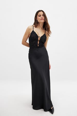 Black Bow Detail Bodysuit