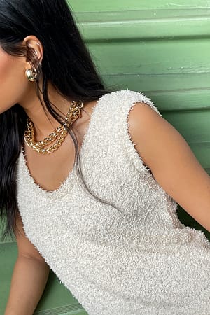 Gold Braided Chain Necklace
