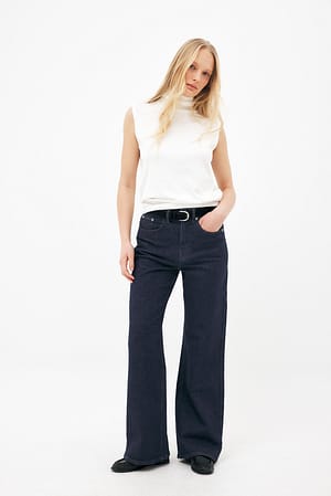 Rinse Wash Bridge højtaljede jeans med skrå ben