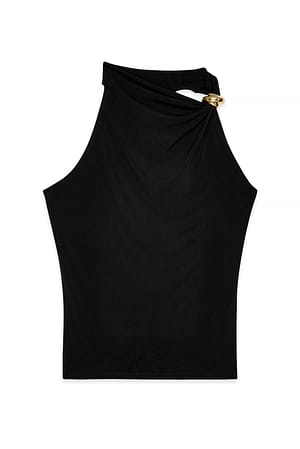 Black Top med spændedetalje