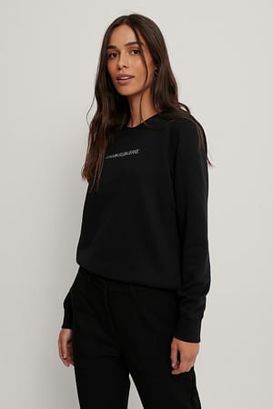 CK Black Shrunken Regular Crewneck