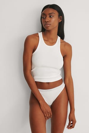 White À Nervures Culotte