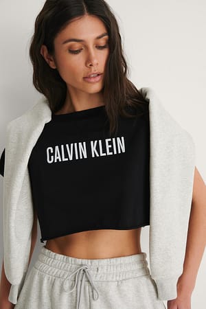 PVH Black Cropped Top