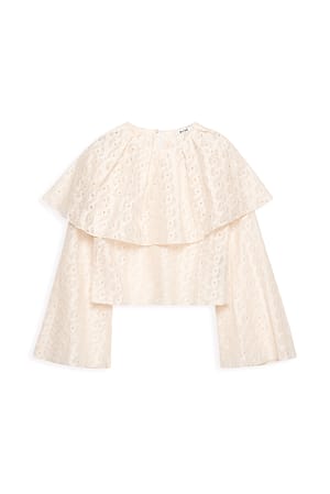 Offwhite Blusencape