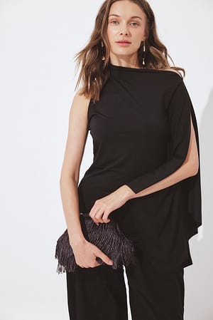 Black Topp med kappe