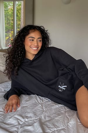 Black Organic Boyfriend Hoodie