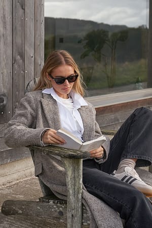 Grey Wash Ekologiska denim med raka ben