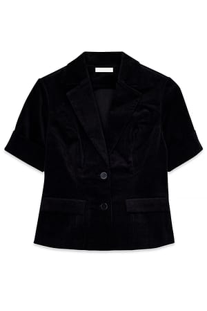 Black Topp i manke med knapper