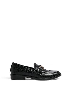 Black Cro loafers