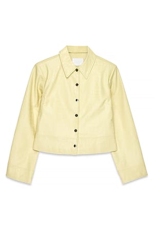 Butter Croco Fitted Pu Jacket