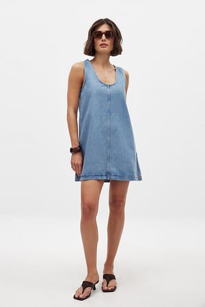 Light Blue Minikjole i denim