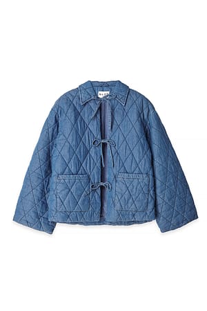 Blue Vattert denimjakke