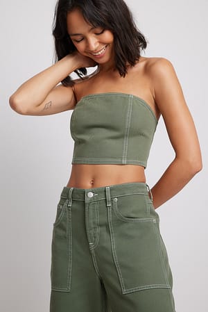 Green Denim-topp