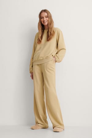 Beige Joggebukser