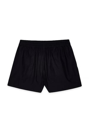 Black Short en coton à taille élastique