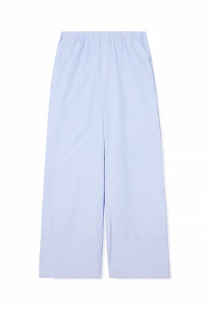 Blue Stripe Gestreifte Hose mit elastischer Taille