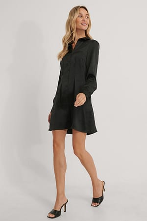 Black Chemise Satin
