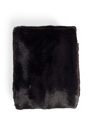 Brown Faux Fur Scarf