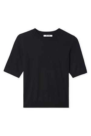 Black Finstickad t-shirt