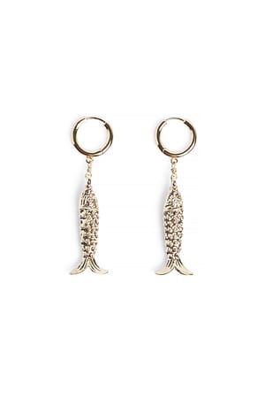 Gold Fish Earrings