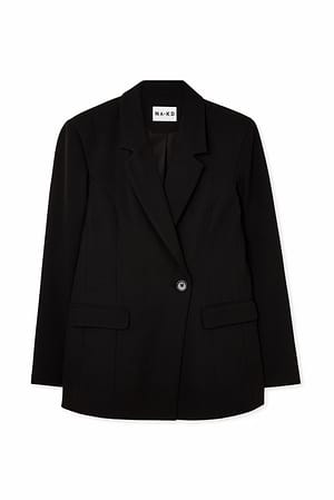 Black Taillierter Blazer