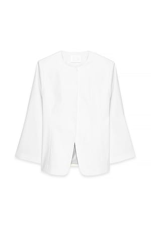 White Chaqueta entallada