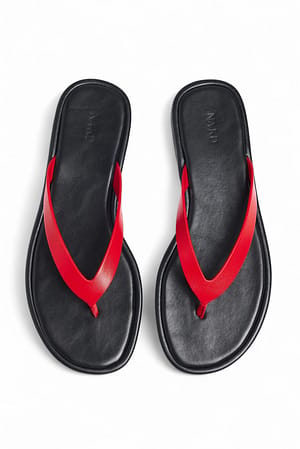 Red Platta flip-flopsandaler