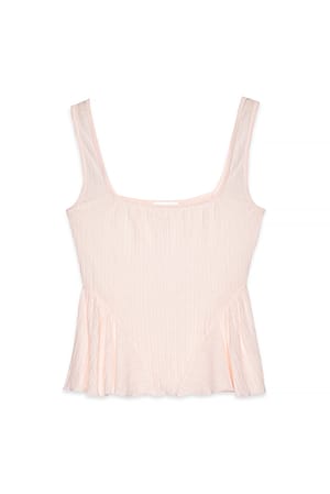 Light Pink Singlet med volang