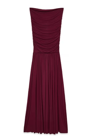 Wine Red Vid maxitubekjole