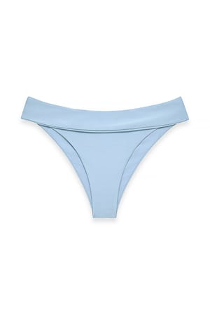 Dusty Blue Bikinitrosa med vikmudd