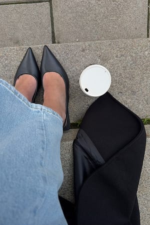 Black Slingback Pumps