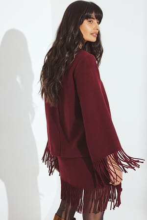 Wine Jersey con flecos