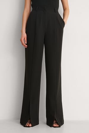 Black Hose mit Schlitz vorne