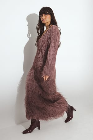 Plum Wuscheliges Maxikleid
