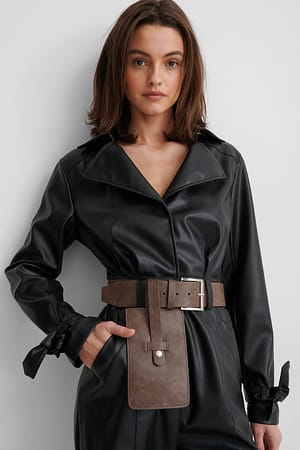 Brown Pocket Belt