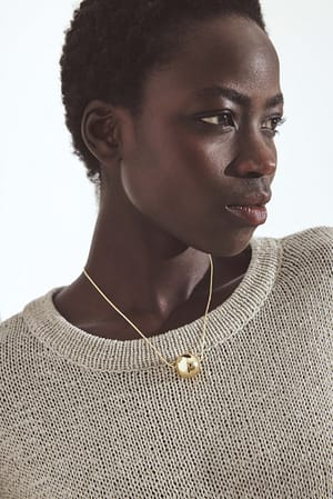 Gold Globe Ball Necklace