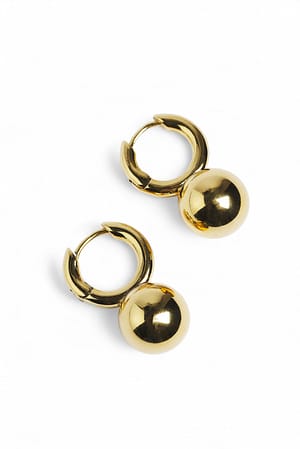 Gold Gold Plated Drop Earrings