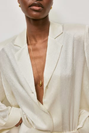 Gold Gold Plated Drop Necklace