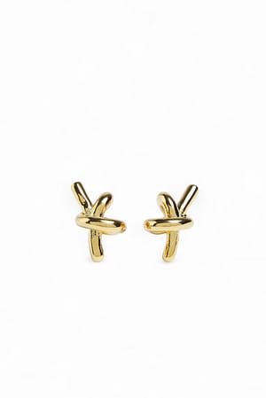 Gold Gold plated Knot earrings