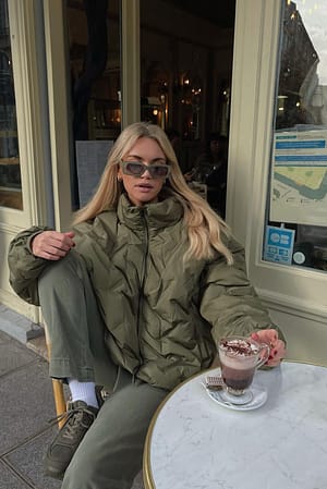 Khaki Sneakers met afbeelding
