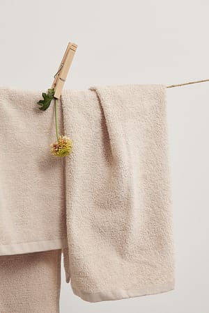 Beige Gastenhanddoek in 2-pack