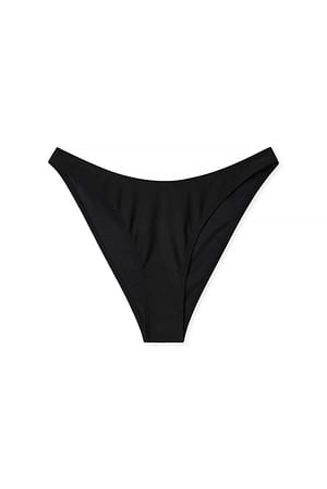 Black hochgeschnittenes Bikini-Höschen