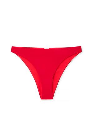 Red Braguitas de bikini de pierna alta