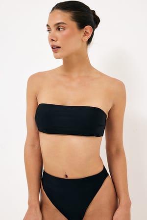 Black Bikinitruse med høyt liv